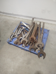 Lot of open-end wrenches (large sizes)